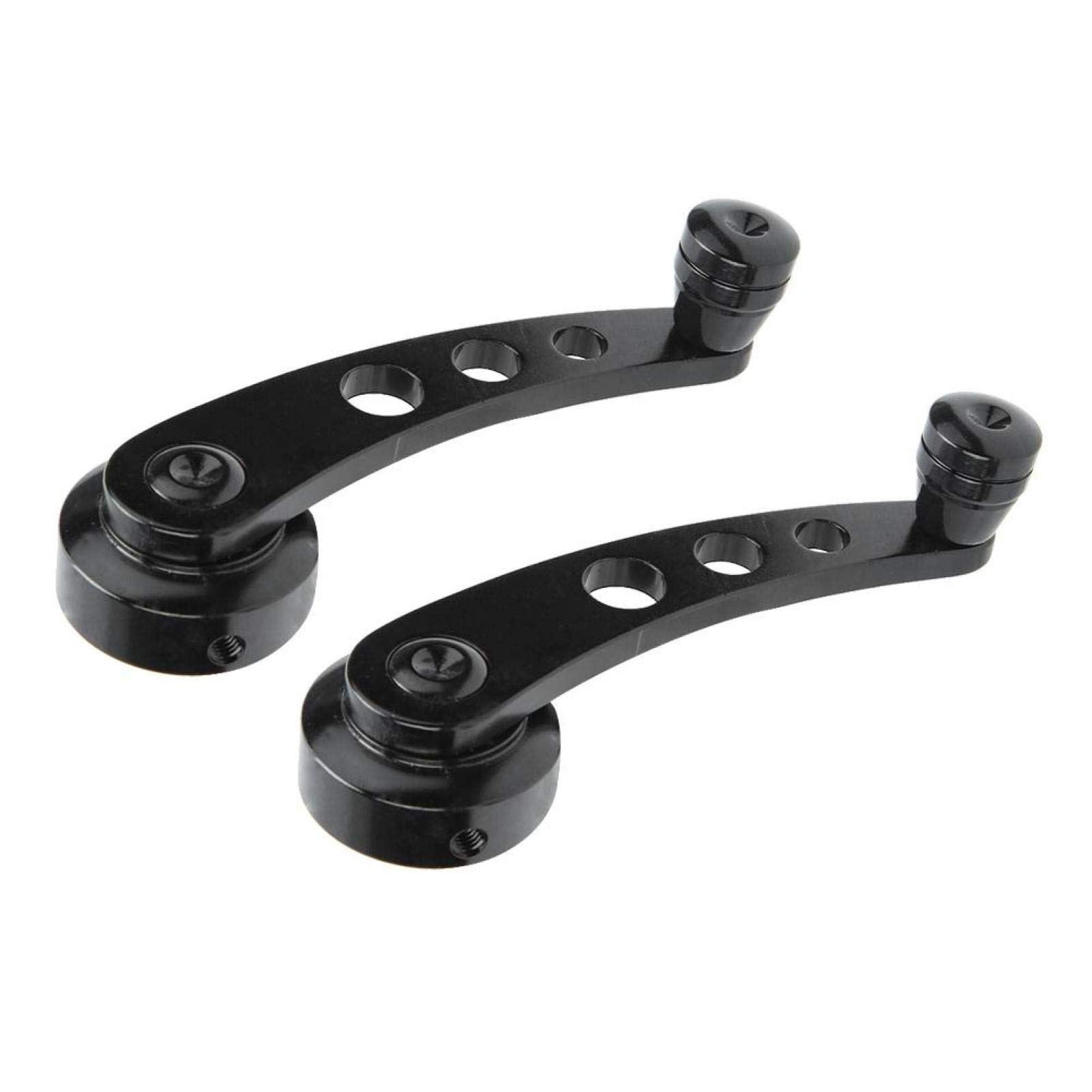 aqxreight 3in Manivelles de fenêtre CNC Aluminum Alloy Window Crank Handle Kit Fits for Chevy noir