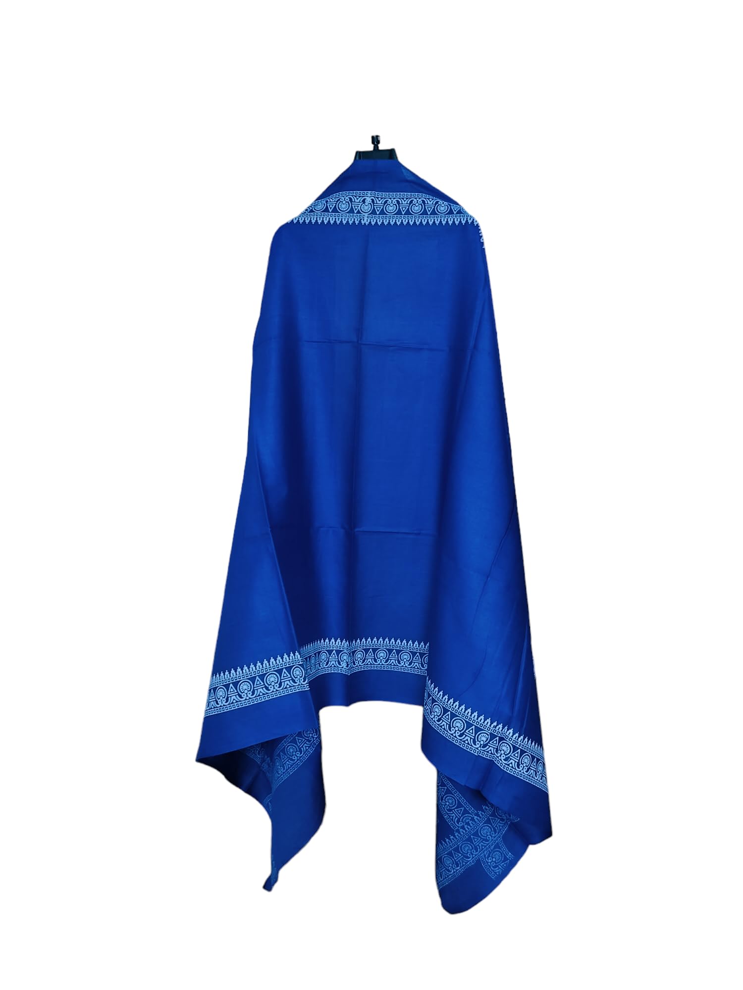 Desi Legacy Cotton Palin Gamcha – Handloom Traditional Indian Towel (180 x 91 cm, Blue with White Border)-image-45