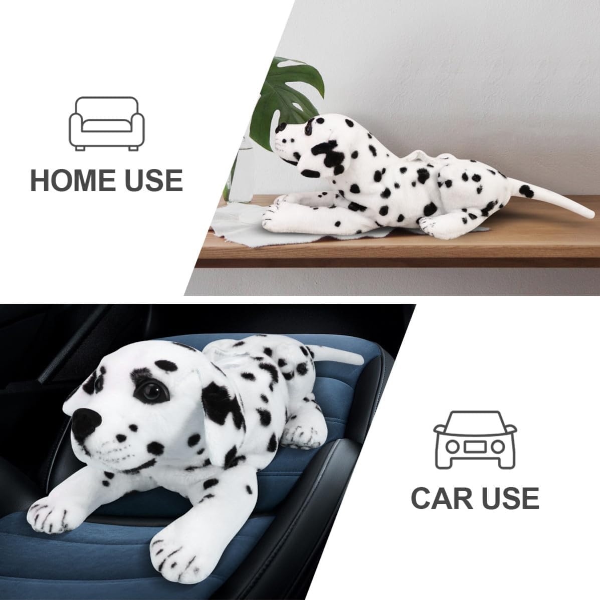 Tissue Box Cover Adds Fun Style to Space Plush Dog Shaped Creative Cartoon Tissue Holder with Decorative Design for Car and Office