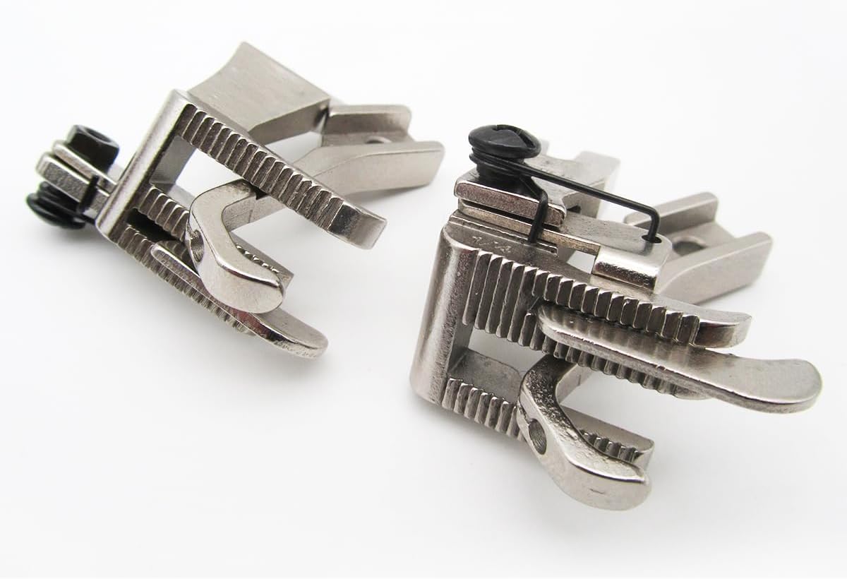 CKPSMS Brand - #KP-19034+KP-19035 2SET TOP Stitching Walking FEET with Right and Left Guide Compatible with/Replacement for Consew Brand 205RB / Brother Brand B797 /JUKI Brand 1181 (1/4"(6MM))