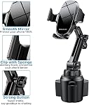 Miracase Cup Phone Holder for Car, Upgraded Adjustable Universal Phone Mount Compatible with iPhone Google and All Smartphones