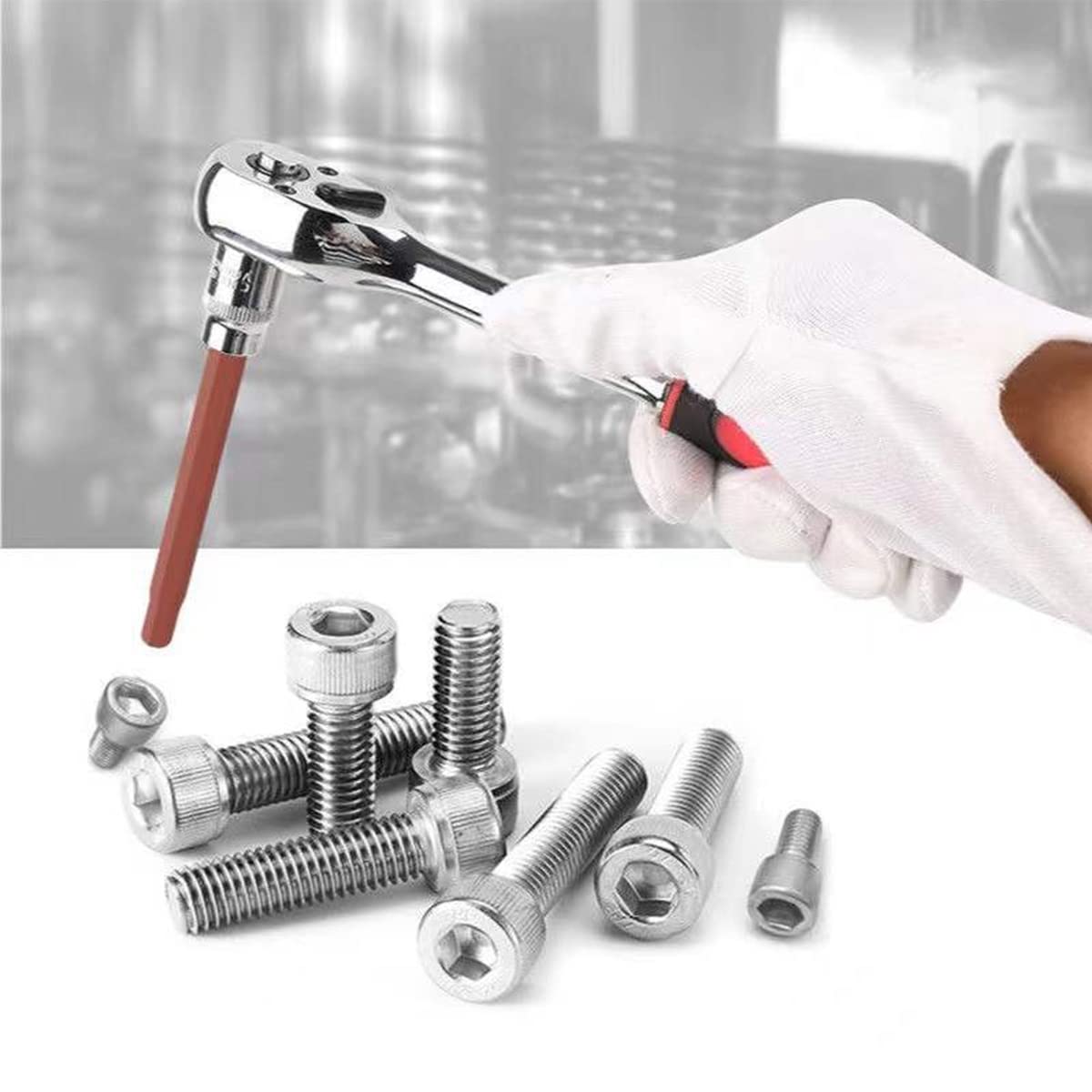 5 Mm Sechskant-Bit Stecknuss – 1/2" Antrieb, 55 Mm Lang, Aus Chrom-Vanadium-Stahl, Verstärkte Spitze