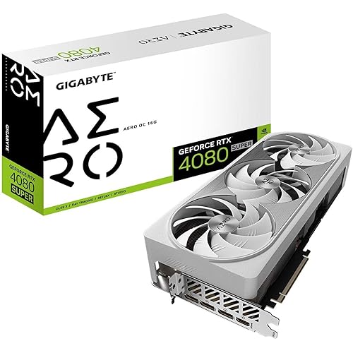 Gigabyte GeForce RTX 4080 Super AERO OC Graphics Card - 2595MHz Core, 16GB GDDR6X 23000MHz 256-bit Memory, PCI-E 4.0, 3X DP 1.4, 1x HDMI 2.1a, NVIDIA DLSS 3.5, GV-N408SAERO OC-16GD