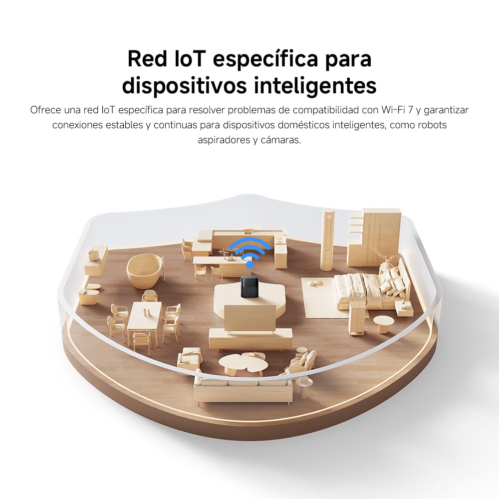 Router WiFi7 BE3600 - Puerto 2.5G, Mesh WiFi, BLE, Conexión Multi-Dispositivo con Baja Latencia