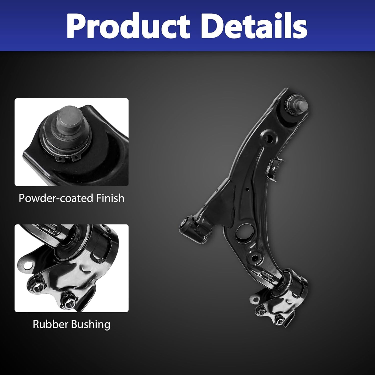 Front Lower Control Arm with Ball Joint Suspension Kit Compatible with 2007-2012 Mazda CX-7 2Pcs