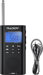 Raddy Portable Digital Radio - AM/FM/SW/VHF/WB with BT Connection
