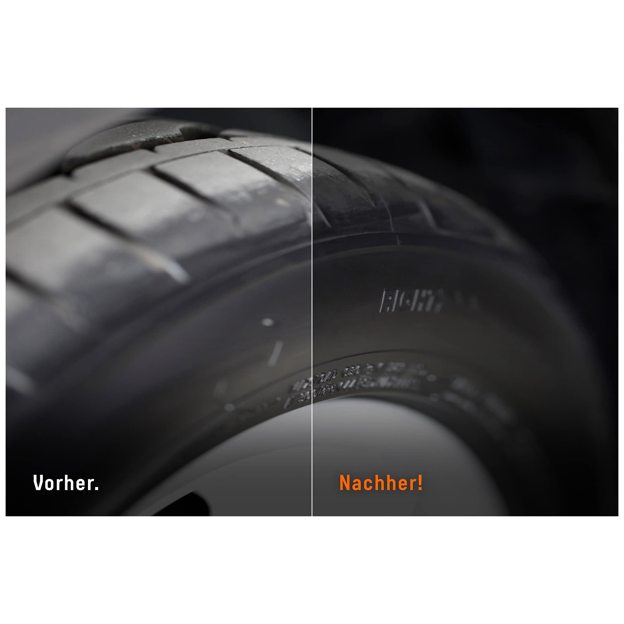 QUIXX 10192 Schwarze Reifen-Farbe | Reifenschwarz |Reifenfarbe schwarz | Reifenglanz | Reifenpflege
