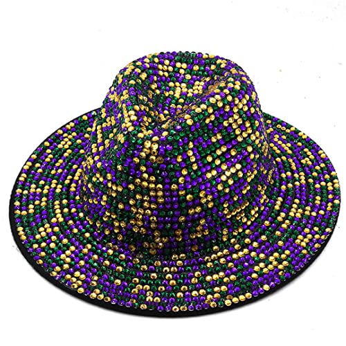 Rhinestone Fedora Jazz Hats Cowboy Hat for Women and Men  display picture 1