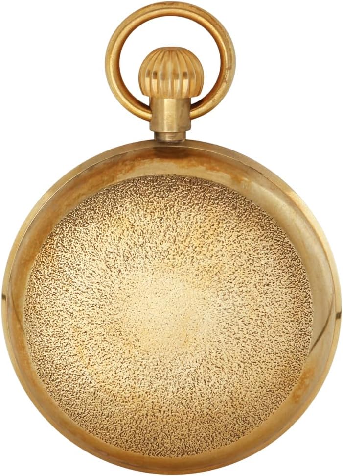 Tiong Vintage Copper Stainless Steel London Design Mechanical Hand-Wind Pocket Watch Mens Watches