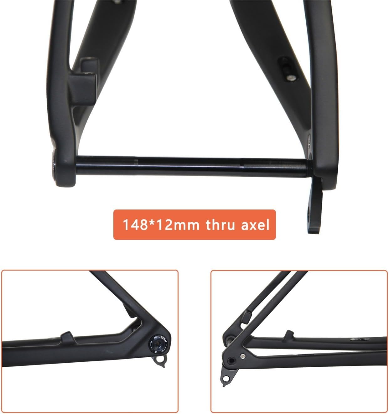 Mountain Bike Frame 29er Carbon Bike Frames 15/17/19'' Hardtail Bicycle Frameset Disc Brake Internal Routing Thru Axle 12 * 148mm