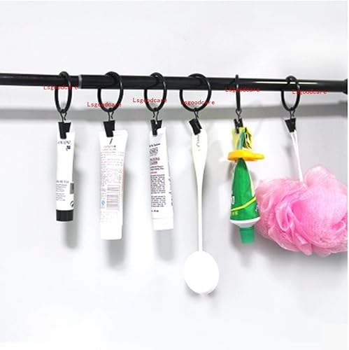 Miniatura 6 de Lsgoodcare, argollas con clips metálicas, de 1 pulgada de diámetro interior, anillos para cortinas, decoración