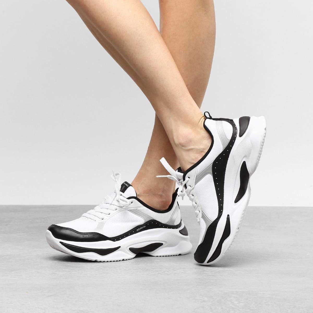 tenis azaleia chunky preto