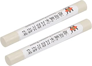 uxcell Wood Wax Filler Stick, Furniture Crayons Wooden Repair Wax Filler Stick Touch Up Wax Paint Pens for Scratches Holes Floor Laminate Carpenters Tables Desks, White Oak Color, 2Pcs