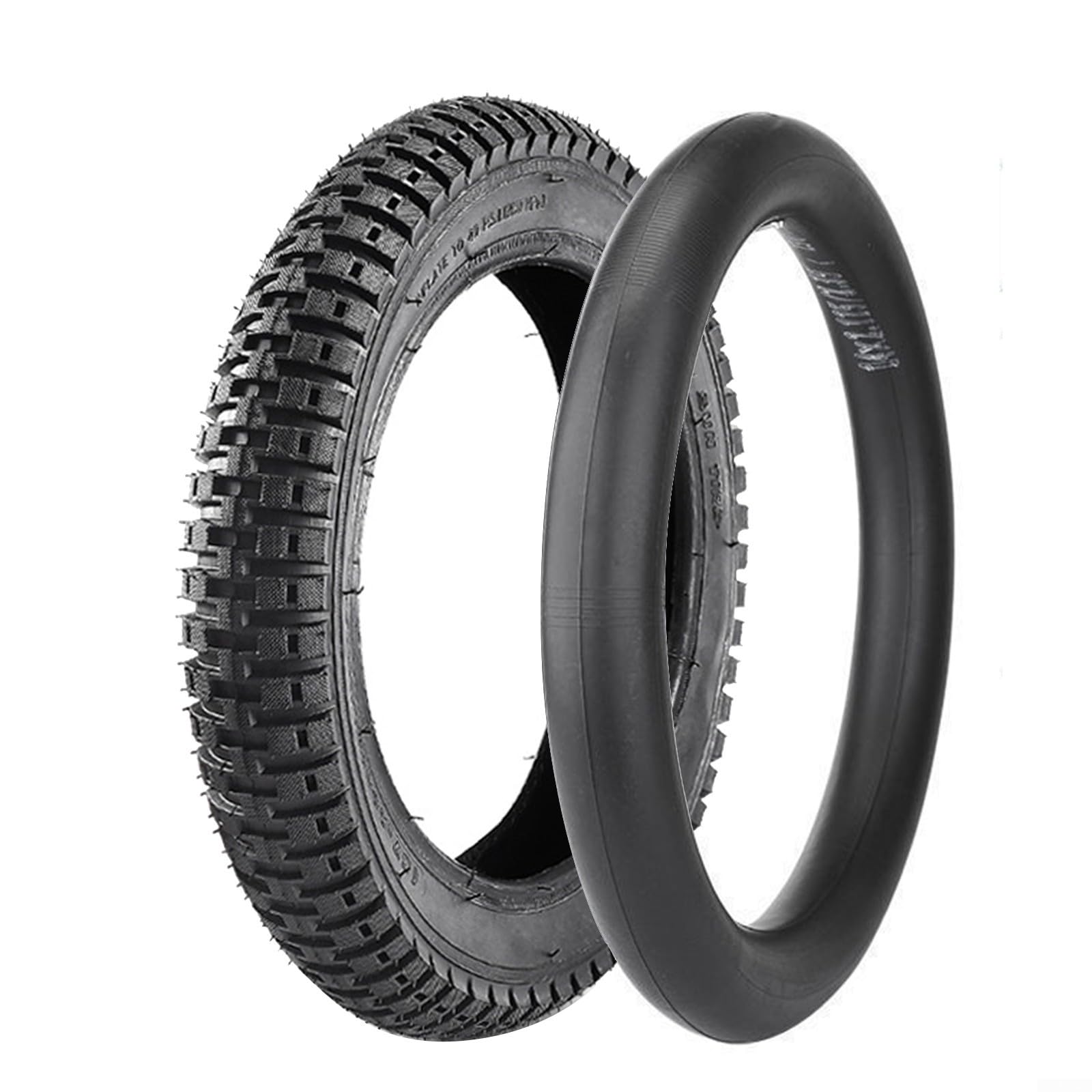 Zeroupshop 16 Inch Tire Set, 16x1.75/2.4 Rubber Tyre, Explosion Proof Wear Resistant Outer Tire for Electric For Bike Motorcycle(16x2.125 outer tire)