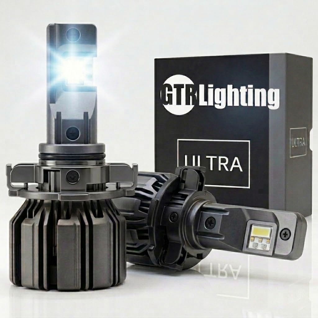 GTR Lighting 5202/2504 Ultra Series Powersport Light for Off-Road or Fog: 1000% Brighter than Halogen, 5750K White, 70000Hrs Lifespan IP68 Waterproof, Pack of 2