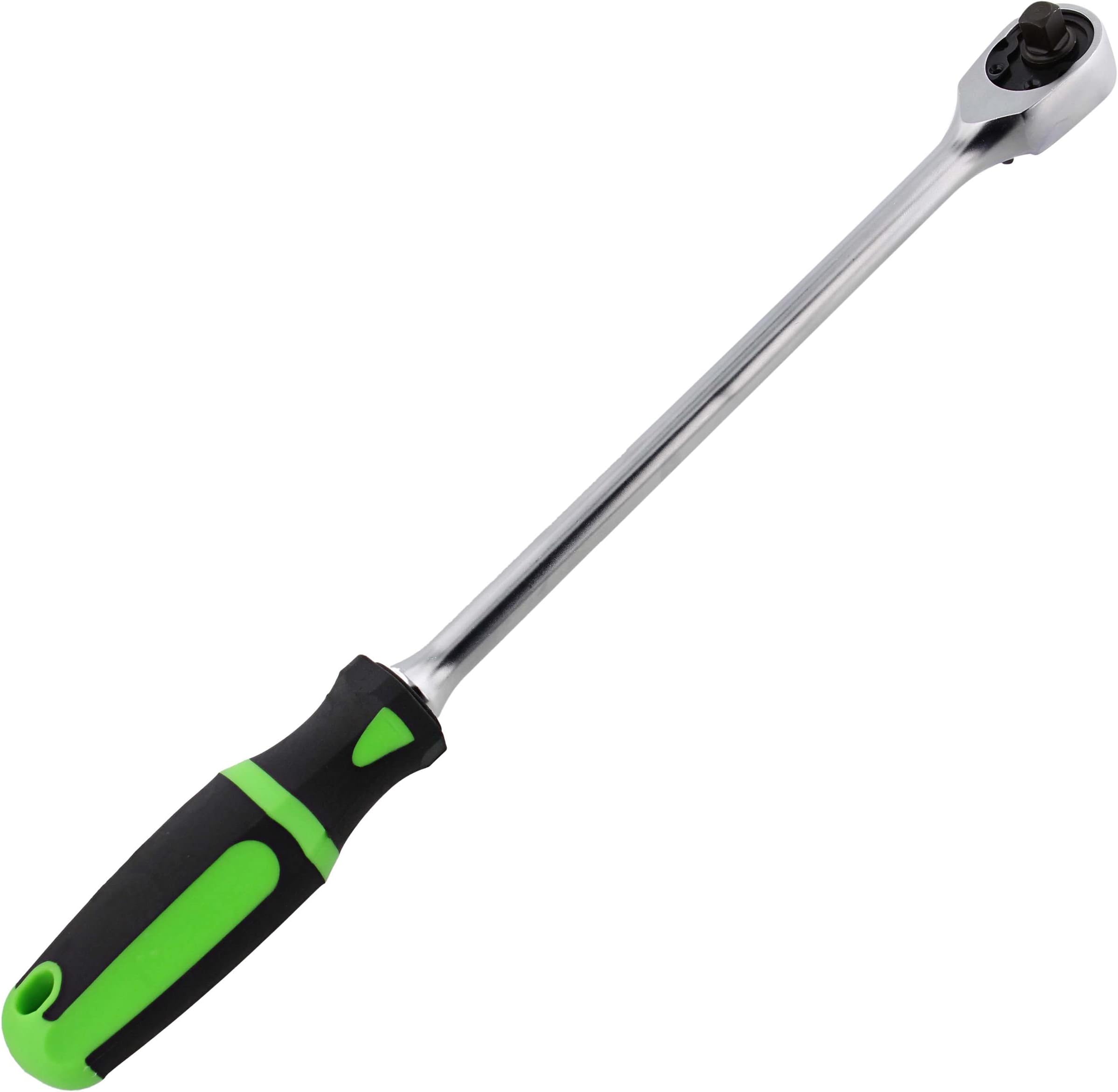 90T Ratchet - 1/4in Drive with Reversible Flex Head Ratchet Design and Ergonomic Handle for Automotive Uses