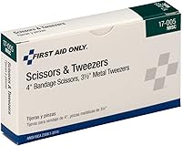 Vista 3 de First Aid Only 17-005 Paquete de tijeras y fórceps de metal
