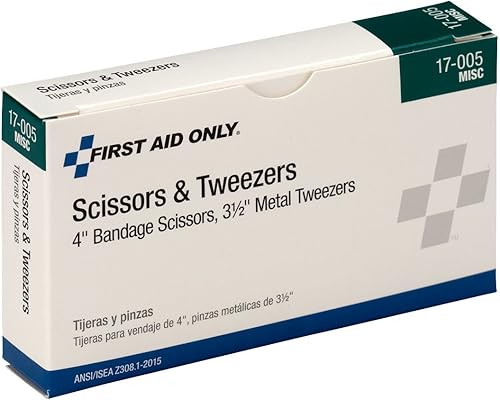 Miniatura 3 de First Aid Only 17-005 Tijeras de vendaje y pinzas para pinzas (2 unidades)