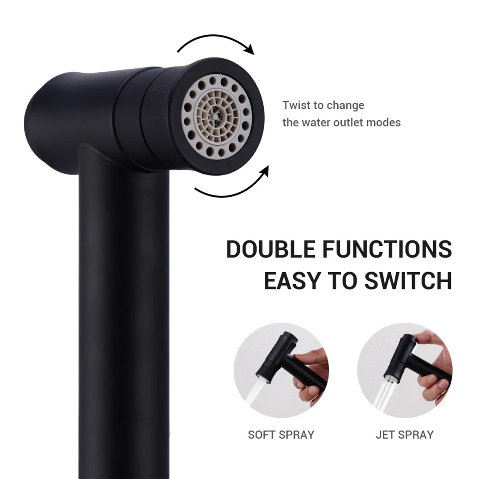 Mosiężna toaleta bidet spray ręczne czyszczenie pieluchy gorąca zimna czarna łazienka prysznic zestaw złoty zestaw natryskowy przenośny rozpylacz jet (czarny)