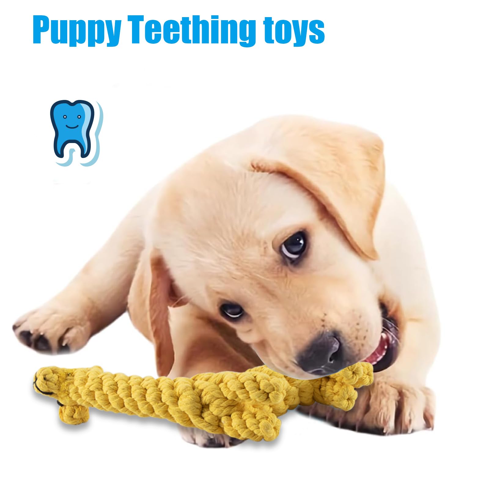 Mezere Puppy Chew Toys from 8 weeks Puppy Teething Toys for Puppies Tough Dog Toys Indestructible Giraffe Puppies Toy for Boredom - Image 2