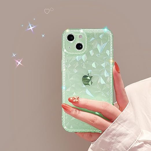 ZTOFERA Floral Case Compatible With IPhone 14 Pro (6.1") For Girls Women, Ultra Slim Flexible Soft Silicone Protective Phone Case With Cute Flowers Leaves Pattern Shockproof Bumper Cover, Transparent