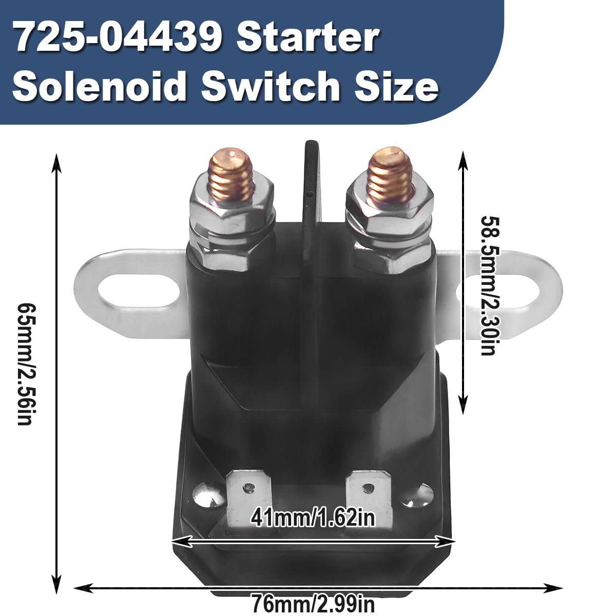 ZAMDOE 725-04439 elè Solenoide Avviamento per MTD AM138068 725-04439 725-04439A 725-04439B trattorini Tosaerba Relè solenoide 12V per Cub Cadet trattorini rasaerba per Jo-hn D relè di avviamento