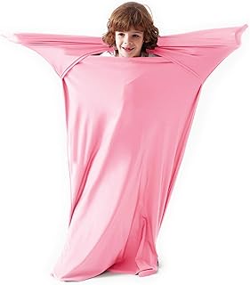 SANHO Premium Sensory Sock Budy Sock, Perfect for Children with Sensory Processing Disorder, Updated Version (Pink, Medium)