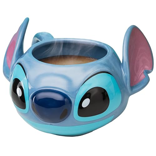 Tazza Stitch Tazza in Ceramica Dipinta a Mano, Regalo per
