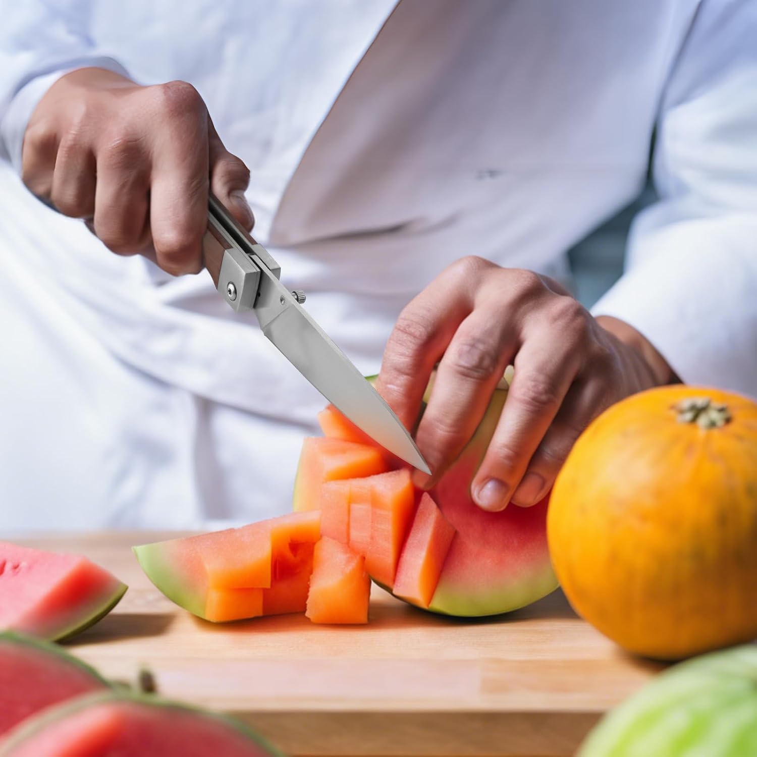 Huusk Folding Fruit Knife & Heavy Duty Poultry Scissors