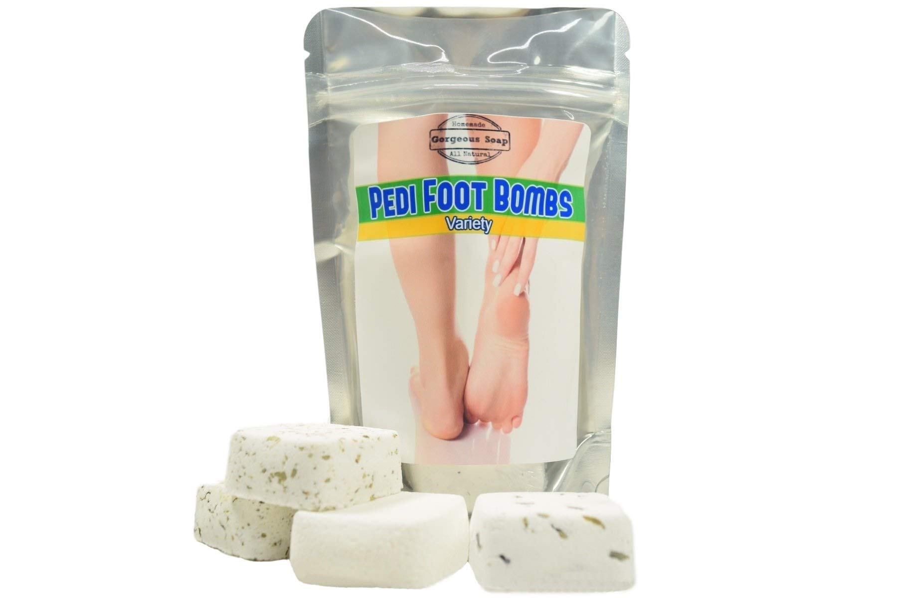 Pedi Foot Bombs, Natural Foot Scrub, Foot Soak, Pedicure Bomb, Foot Bomb, Foot Bath Bomb, Foot Care, Foot Therapy Foot Washing & Exfoliation