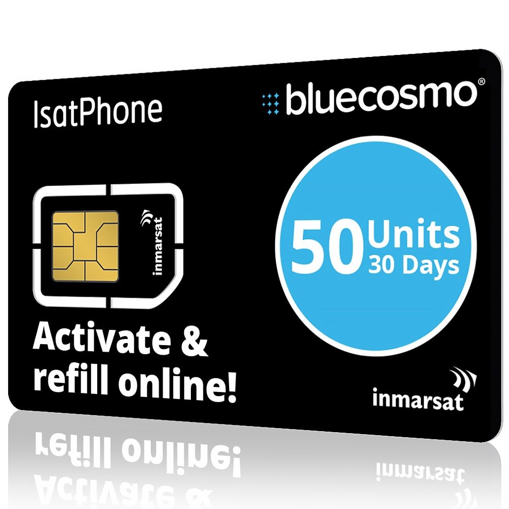 Amazon.com: BlueCosmo IsatPhone 50 Unit Global Satellite Phone Prepaid  Service SIM Card for Inmarsat IsatPhone Pro and IsatPhone 2 | 30 Day Expiry  - No Activation Fees - Voice - SMS Text Messaging : Cell Phones &  Accessories