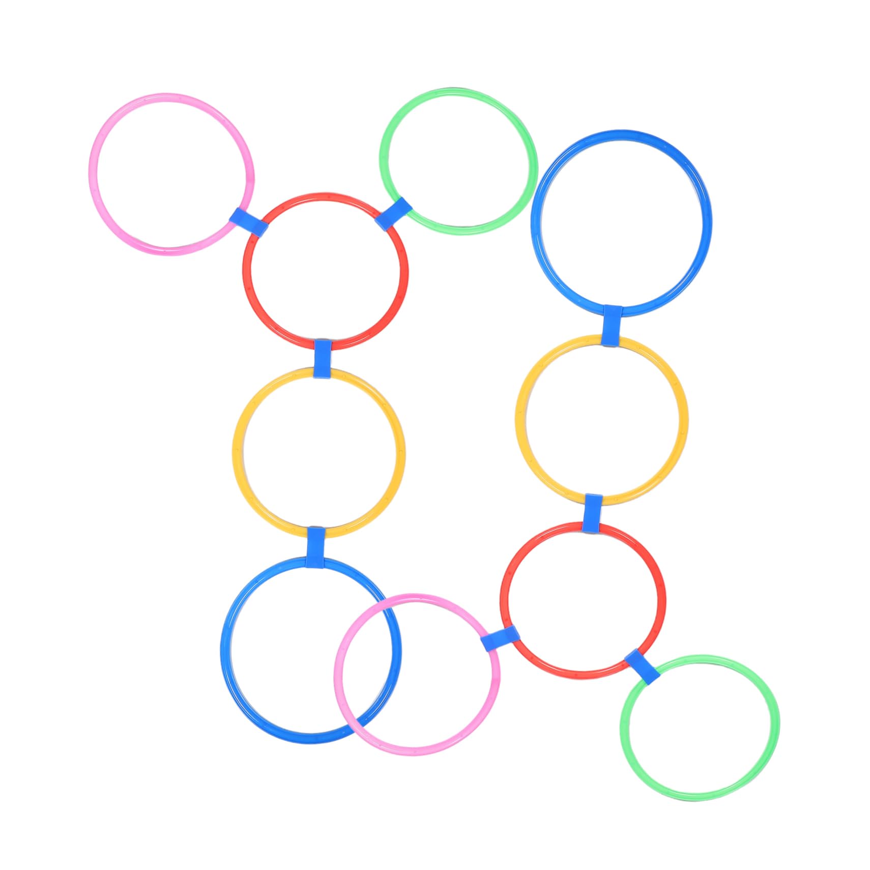 POPETPOP Door Outdoor Hopscotch Set Giant Ring Game Connectors Boys and Girls' Agility Training for Coordination Balance