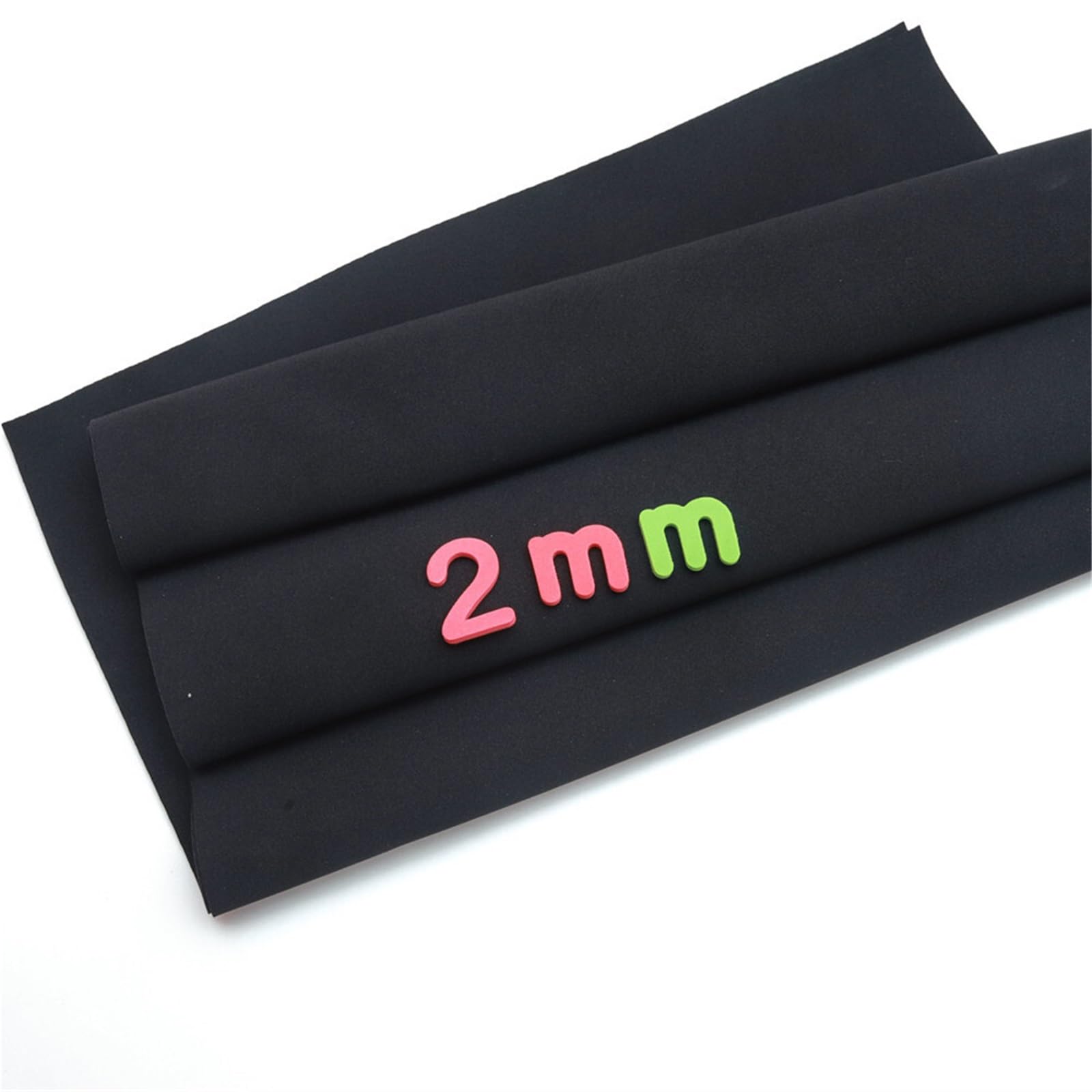Tessuto da cucito in neoprene elasticizzato nero da 2 mm | For borse Materiale da immersione impermeabile antivento(45cm x70cm)