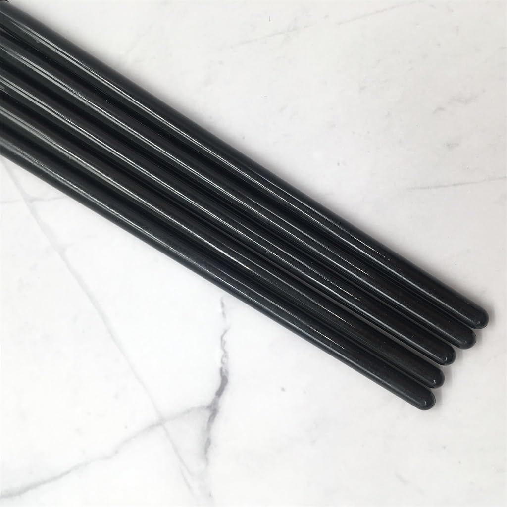 Set di 5 pennelli per manicure, colore nero, per unghie