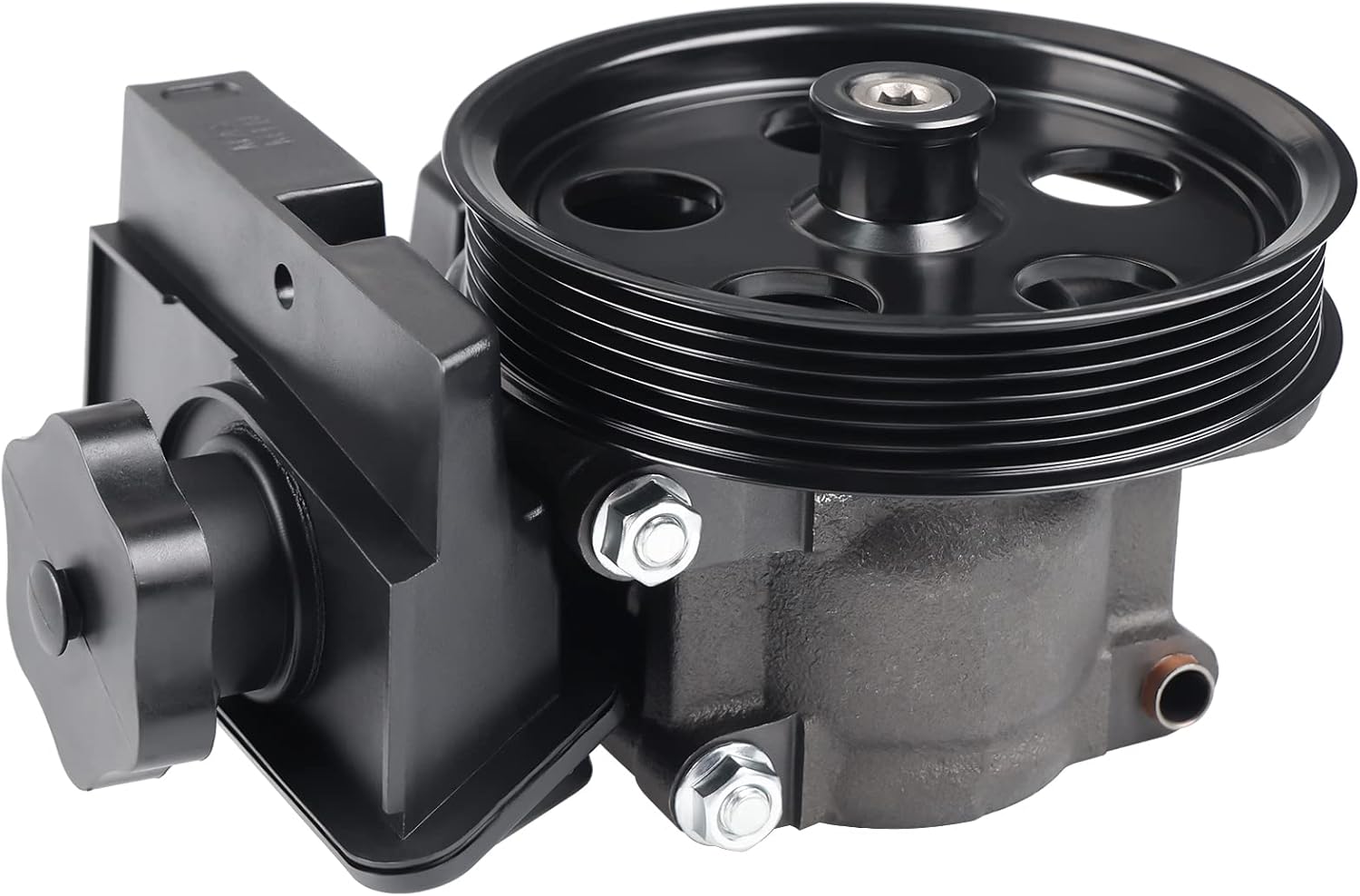 WMPHE Power Steering Pump with Pulley & Reservoir Compatible with Ford Focus 2006 2007 2008 2009 2010 2011, Ford Transit Connect 2010 2011, Replacement for 6S4Z3A674A, 7S4Z3A674A, 20-74326