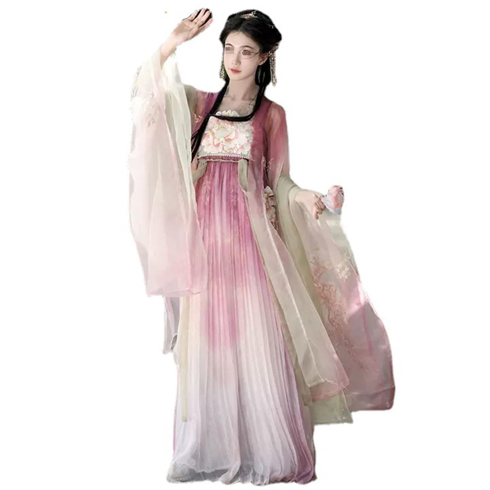 Damska Tradycyjna Starożytna Chińska Sukienka Przebranie Na Karnawał Hanfu,XL=166~174cm