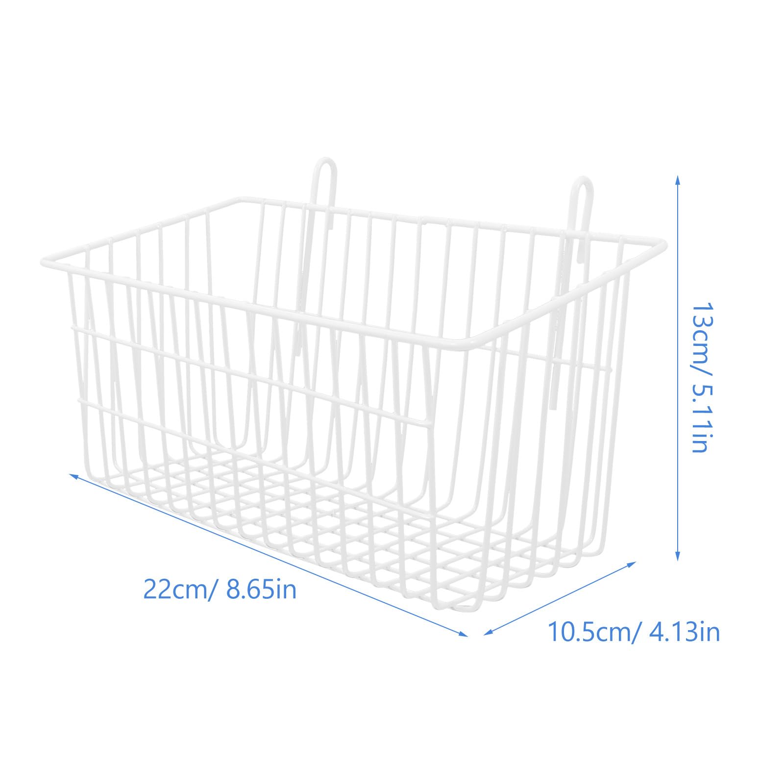 INOOMP Mangeoire à foin pour lapin, mangeoire à lapin, bac à herbe pratique pour chevaux, mangeoire à lapin, cochon d'Inde, panier de rangement en fer forgé blanc