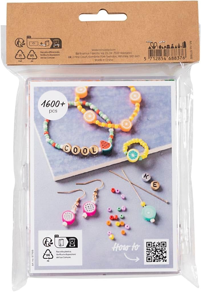 DIY Jewellery Kit - Beads - Fruit Mix - Bright Colours