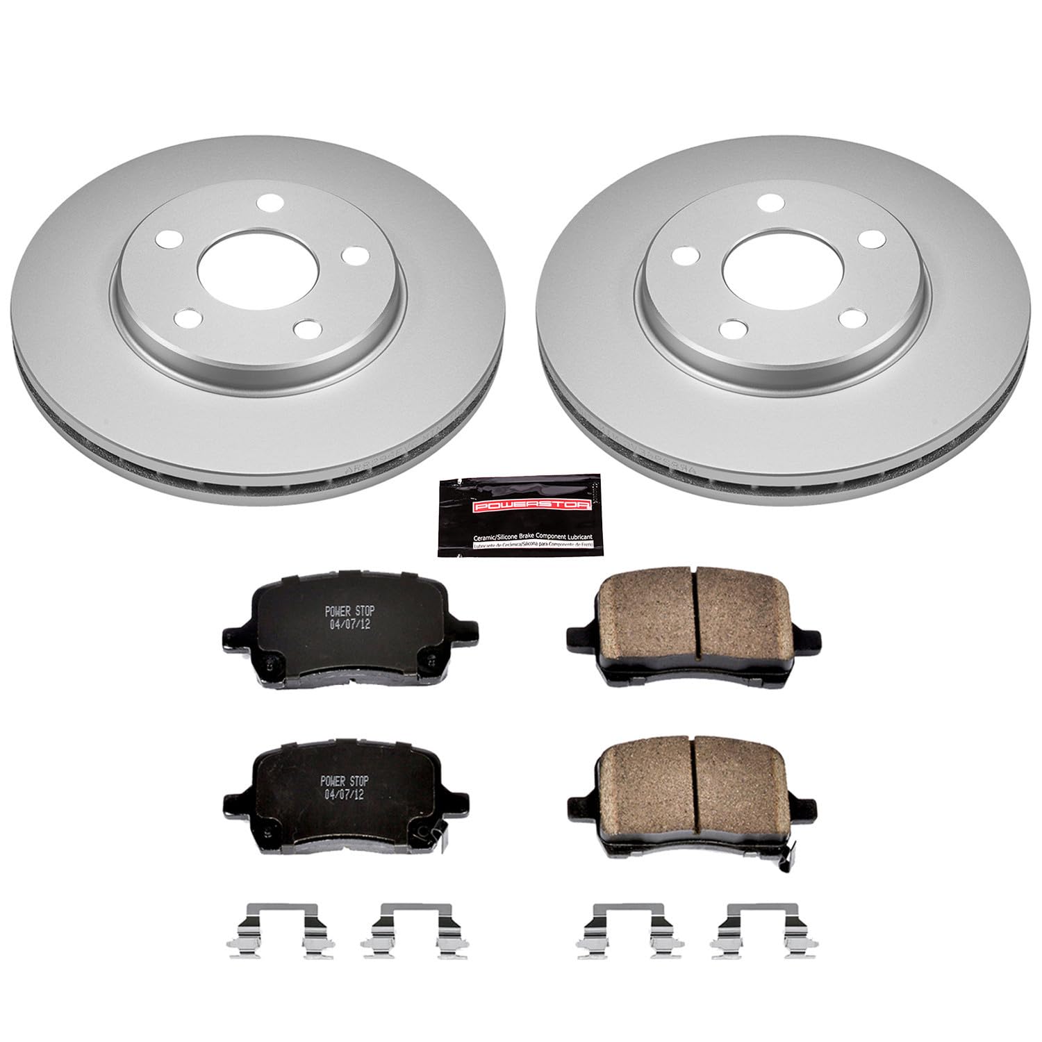 PowerSport Front Brake & Rotor Kit - Fits 2004-2008 Chevy Malibu, 2006-2007 Pontiac G6