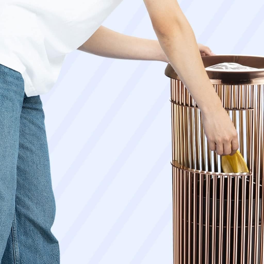 Ashtray Trash Can 6L Stainless Steel Trash Can Ashtray Trash Can Indoor Ashtray Column Outdoor Indoor Ashtray Trash Can 28.74 Inches Vertical Ashtray (Color : A)