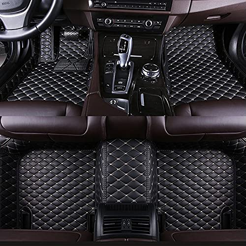 Car Floor Mats Custom for Honda All Models, All Weather Full Covered Protection Automotive Floor Mats Non-Slip Vehicle Carpet Waterproof Car Floor Liners Black Beige