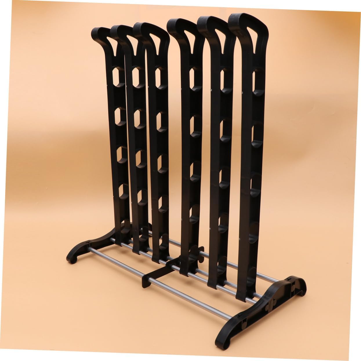 Cabilock Plastic Boot Storage Rack Entryway Shoe Storage Organizer Sturdy Shoes Drying Rack Hooks