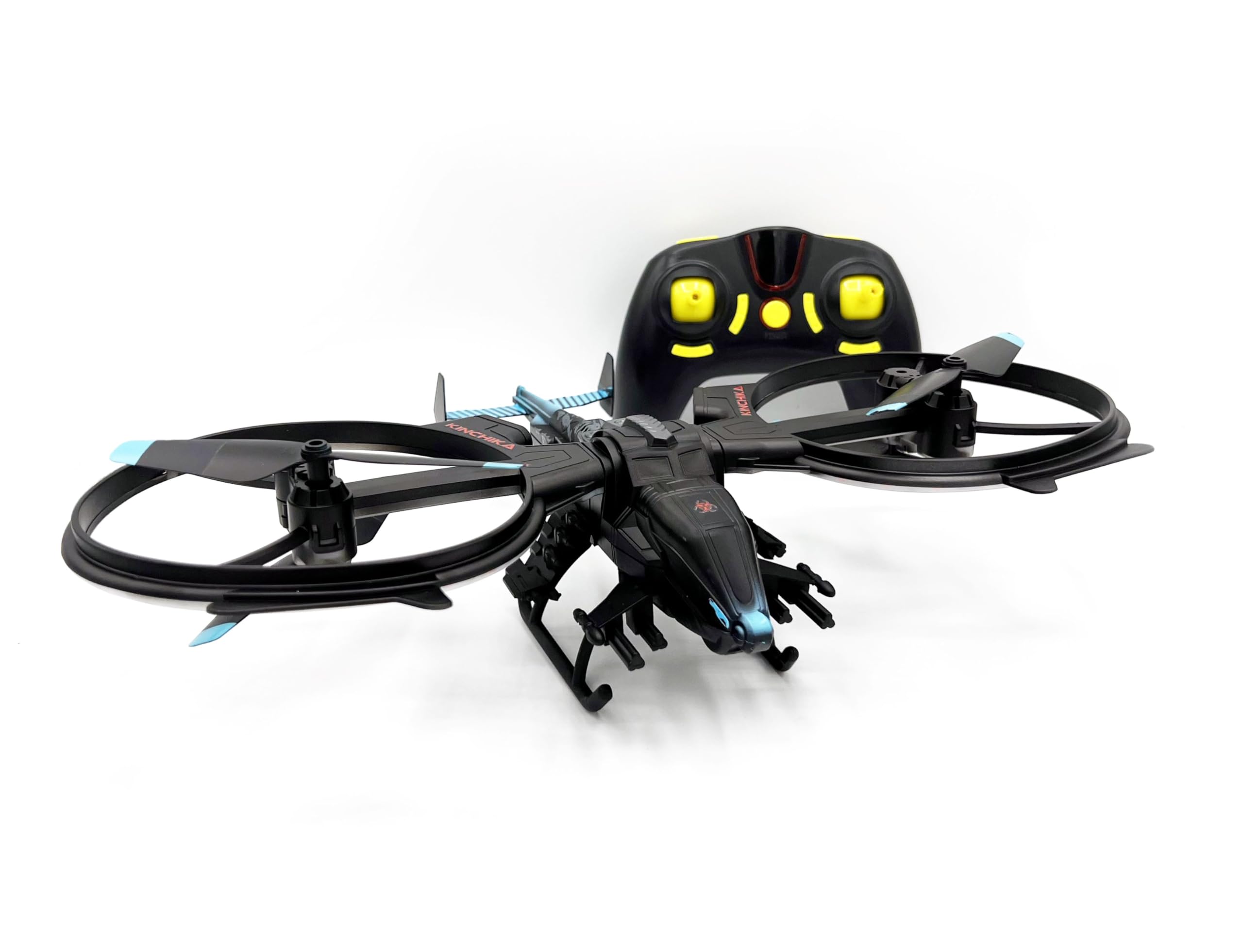KOO Be Blip Kinchika Drone Quadricottero Telecomando 4 Canali - Con Luci LED, Batterie Ricaricabili, Da 10 Anni