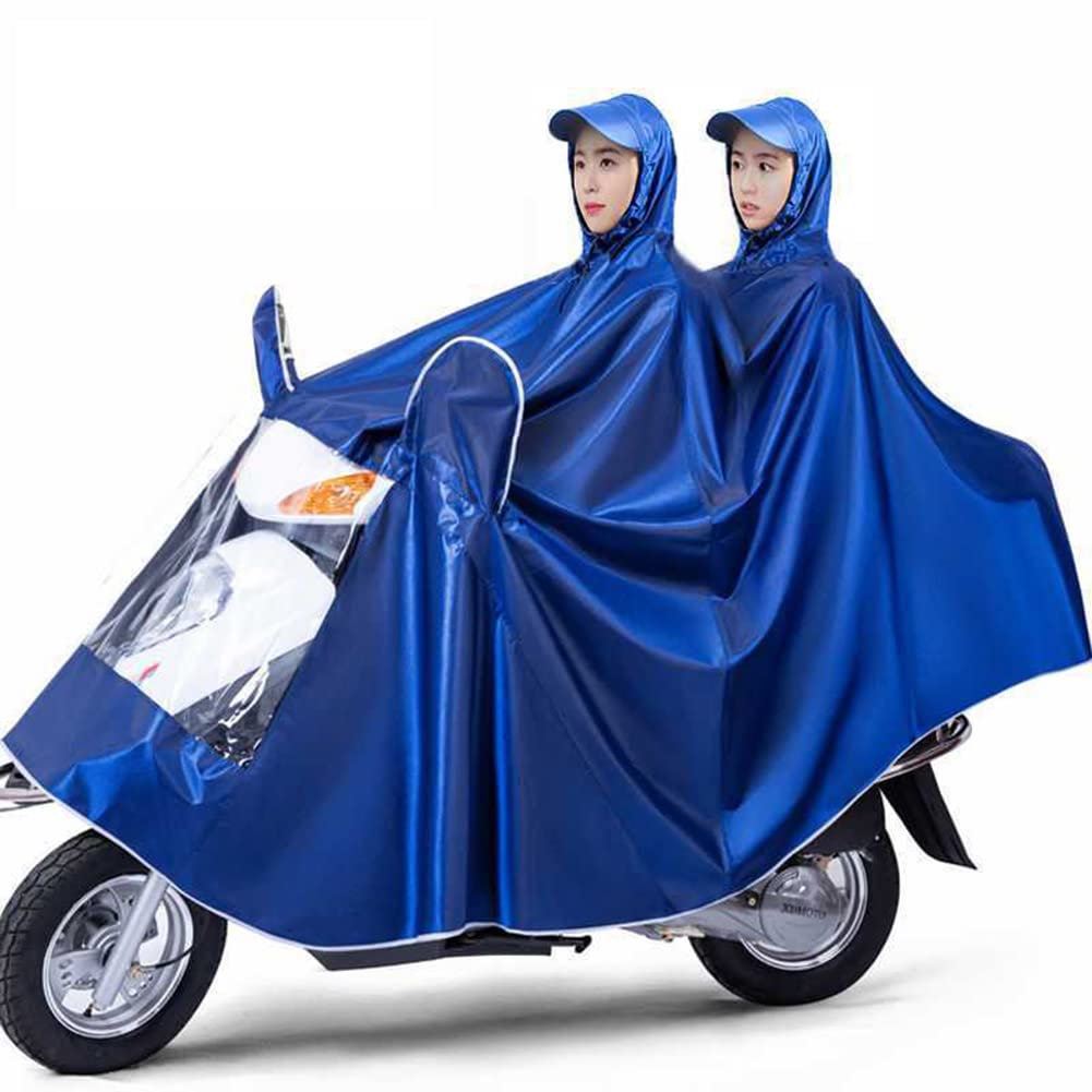 Płaszcz przeciwdeszczowy, płaszcz przeciwdeszczowy na rower elektryczny, płaszcz przeciwdeszczowy na rowerPoncho unisex na rower/motocykl/skuter Kurtka rowerowa Płaszcz przeciwdeszczowy Peleryna (Blu