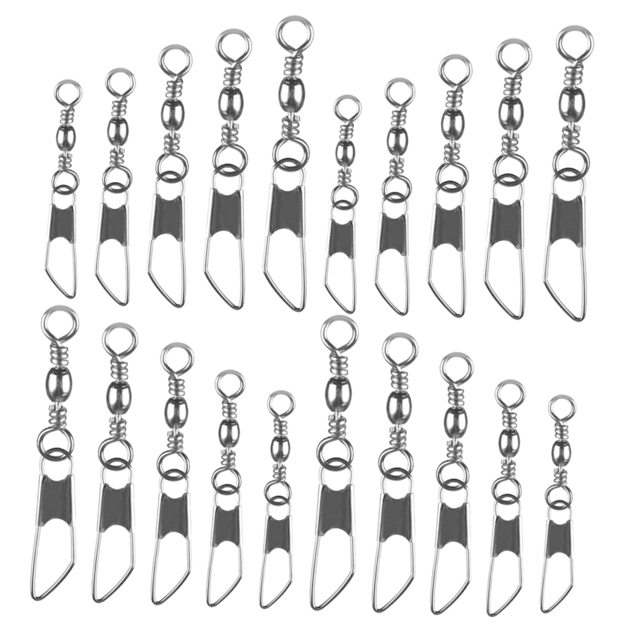 Hemobllo Anillo De Ocho Caracteres Equipo De Pesca Pasador Anzuelos Anillos Eslabones Giratorios Aparejos De Pesca Conector De Pesca Rodamiento De Bolas Eslabones Giratorios A