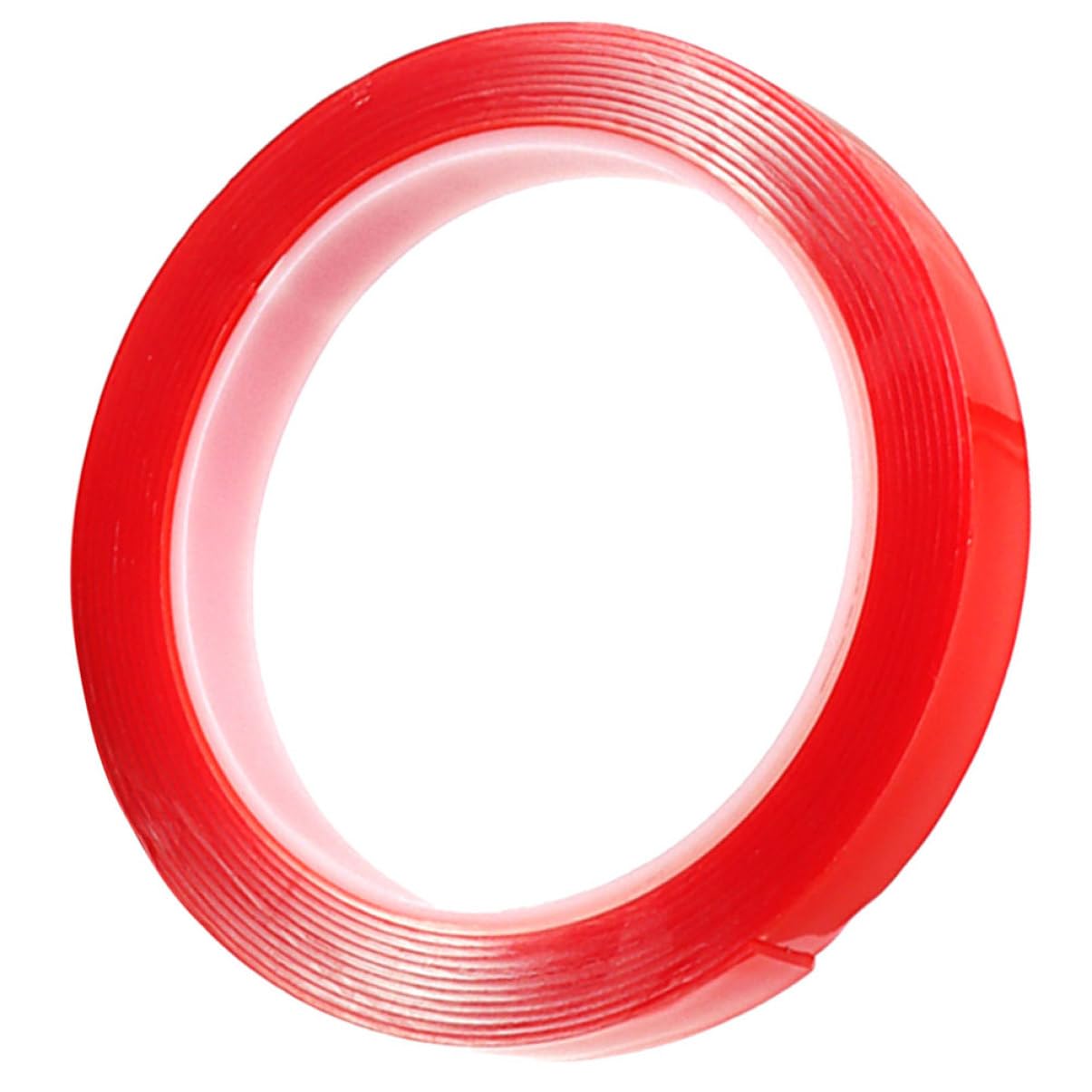 NUOBESTY 5 Rollen Bürokratie 15mm Breite r25b einseitig Draht klebeband doppelseitig double sided tape Doppelseitiger Aufkleber für den Außenbereich Doppelseitiger, robuster Aufkleber rot