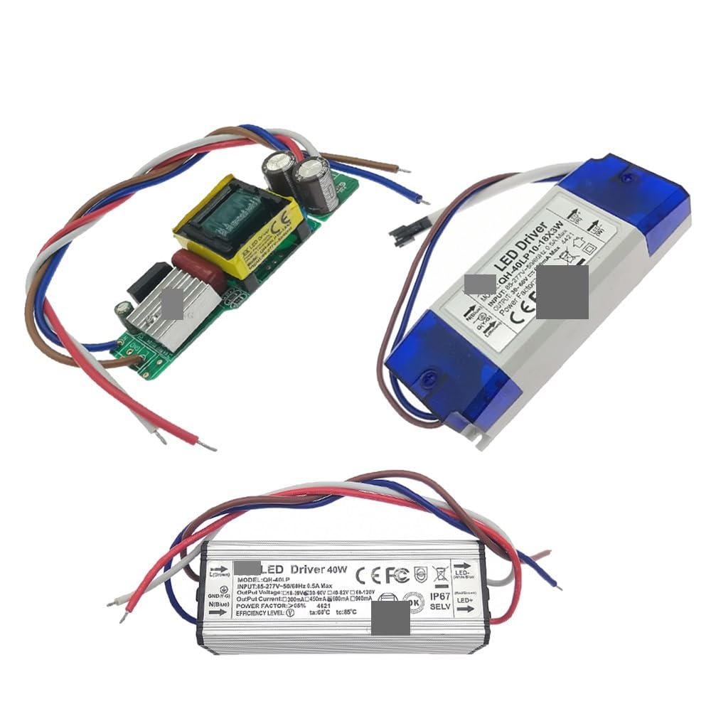 LED Driver 600mA Constant Current High PF 3W 10W 20W 30W 40W 50W 60W 1-2x3w 3-10x3w 10-18x3w 18-30x3w Lamp Lighting Power Supply(IP67-3-10x3W-DC9-34V)
