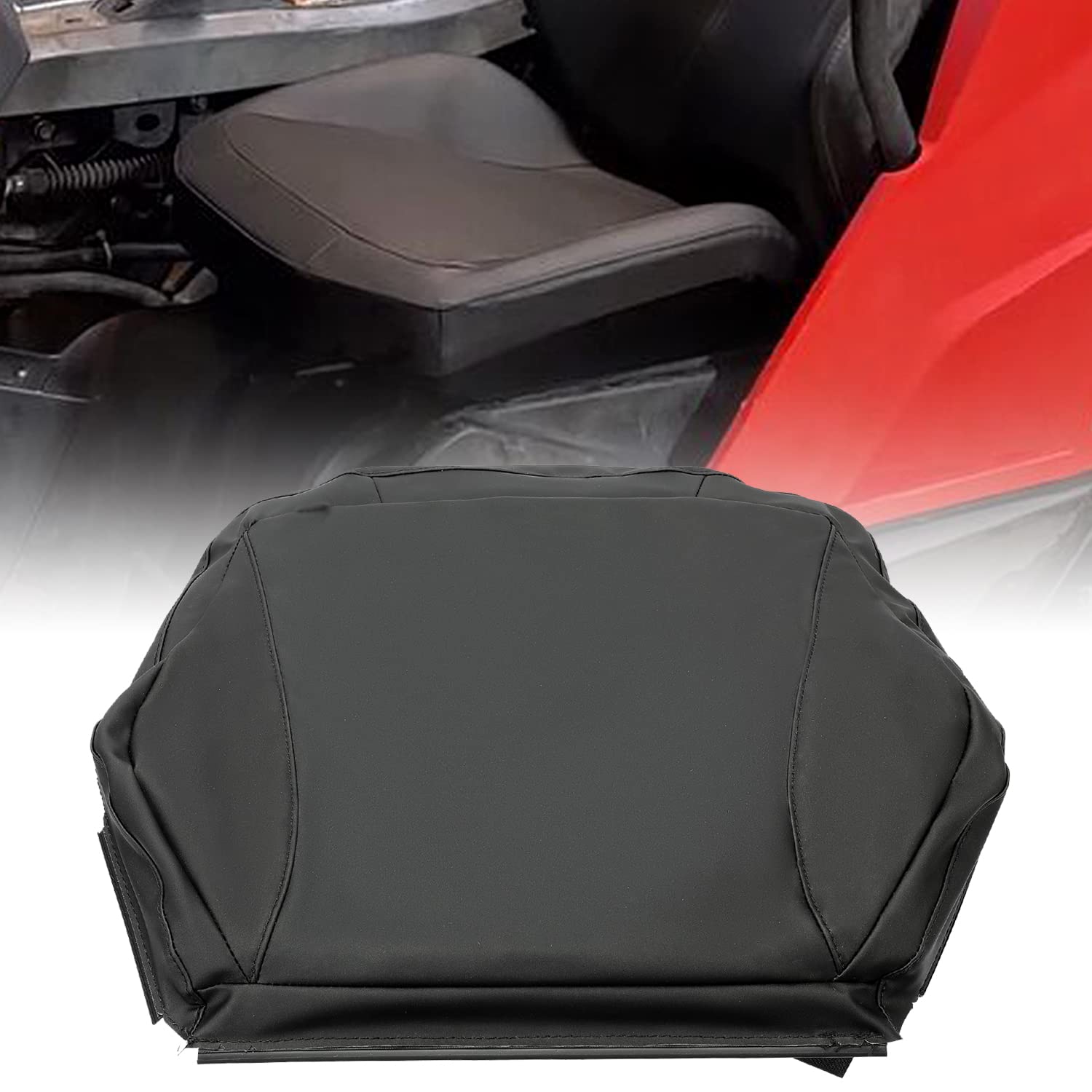 KUAFU Seat Bottom Cover Leather Compatible with 2011-2020 Can-Am Maverick 1000 R/ MAX 1000 R Commander 800 1000 R/ MAX 800 1000 R Replacement for 708001103