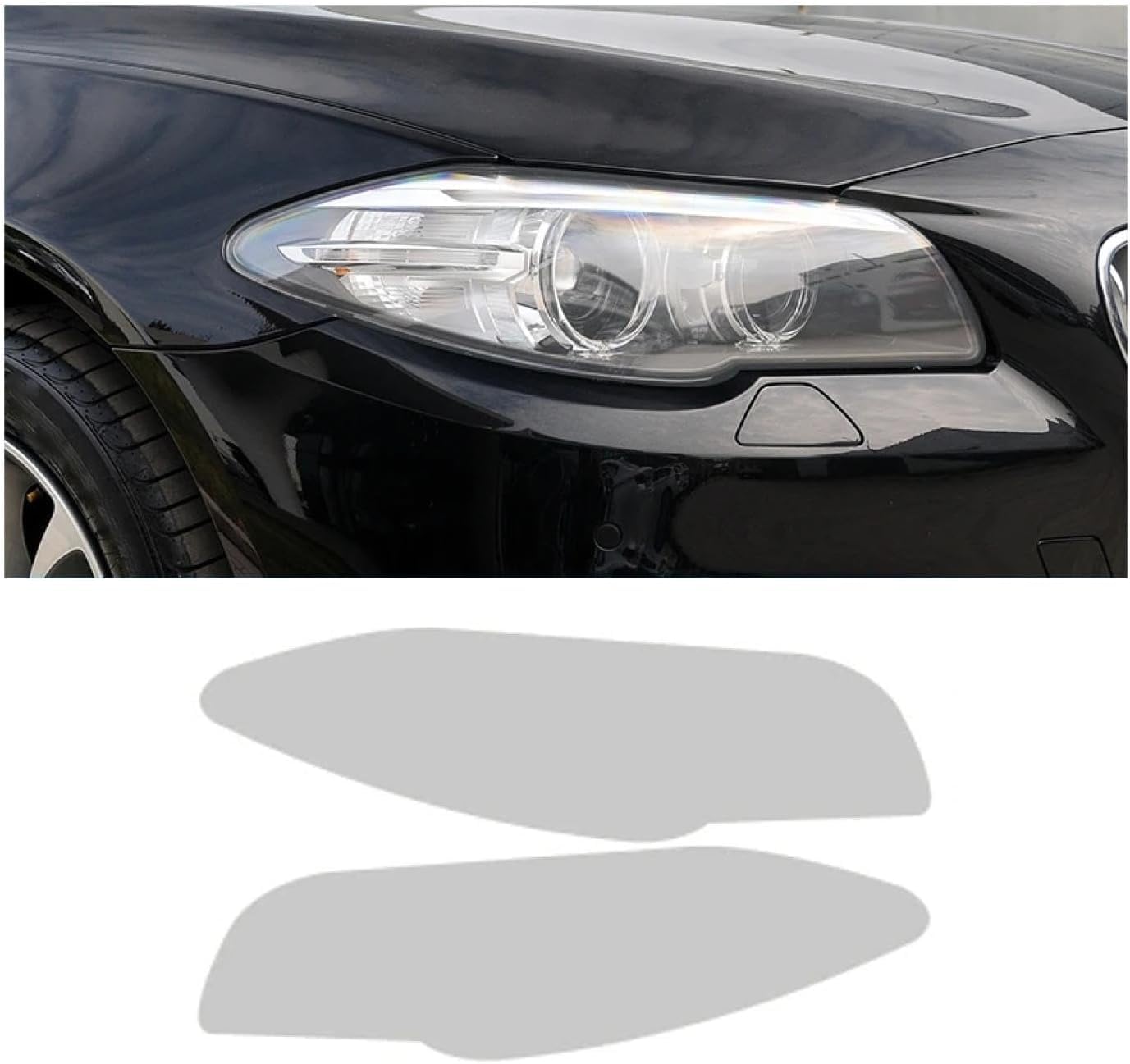 SamLng Car Front Light Film for F10/F11 2010-2016 Precut Headlight Protective Film Car Front Headlamp Protection Film car Lights Film Headlight Anti-Scratch Non-Yellowing Protective Film