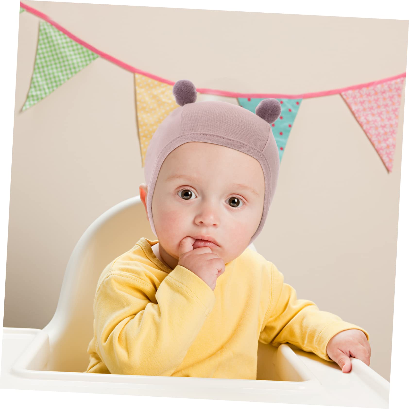 ibasenice Sombrero De Sombrero Ultravioleta para Bebé Pequeño Gorro De Gorras Gorro para Recien Nacido con Cuerda Gorros Infantiles con Cuerda Algodón